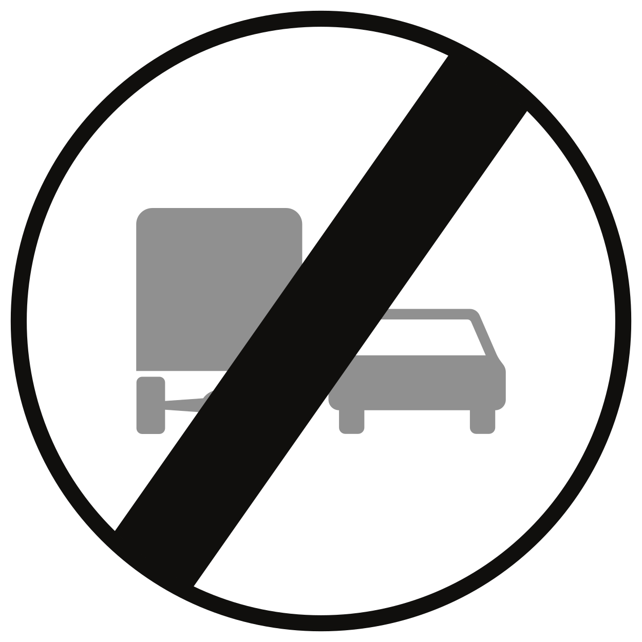 Fin d'interdiction de dépasser (C39)