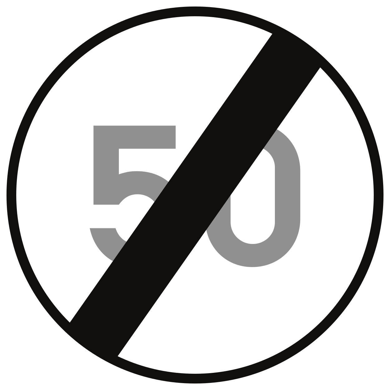 C45. Fin de la limitation de vitesse