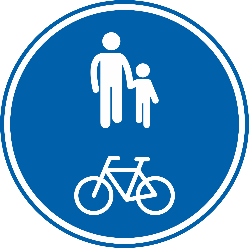 D11. Partie de la voie publique obligatoire pour les piétons et les cyclistes