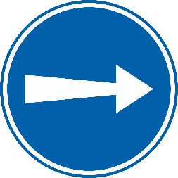 Obligation de suivre la direction indiquée