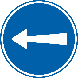 Obligation de suivre la direction indiquée