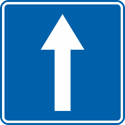 Voie publique à sens unique