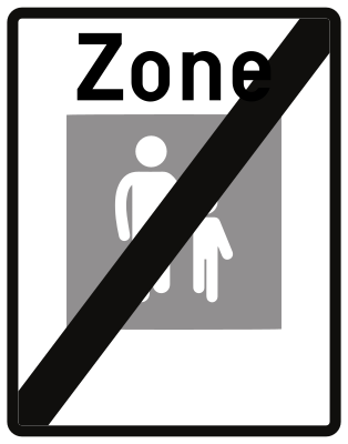 R15. Fin d'une zone piétonne