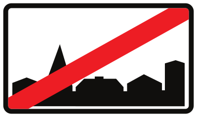 Fin d'une agglomération